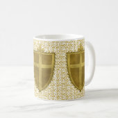 Fleur Family Crest Surnom mug (Devant droit)