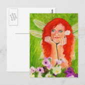 Fleur fée du printemps Carte postale (Devant / Derrière)
