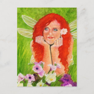 Fleur fée du printemps Carte postale