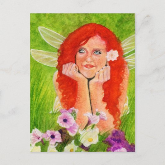 Fleur fée du printemps Carte postale (Devant)