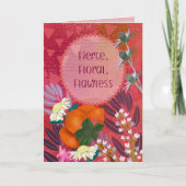 Fleur Féroce, Carte de Vœux Florale Impeccable et (Devant)