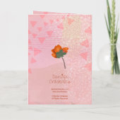 Fleur Féroce, Carte de Vœux Florale Impeccable et (Dos)