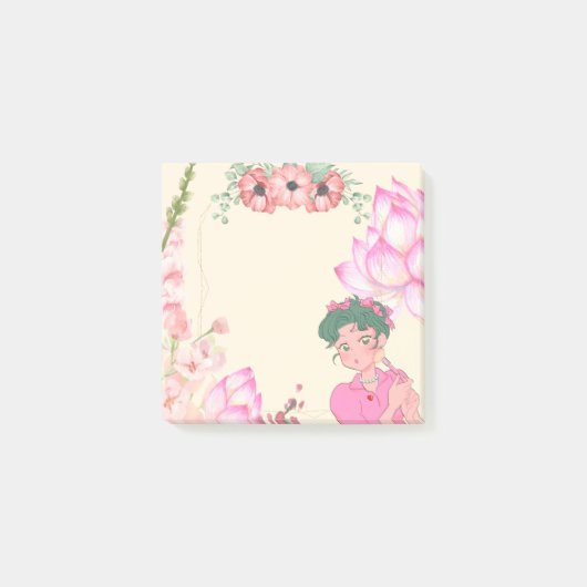 Fleur Fille 5 Post-it (Devant)