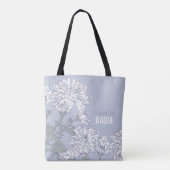 Fleur Fille chrysanthème blanc sac mariage gris (Dos)