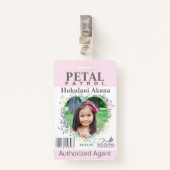 fleur Fille Pétale Patrol Badge blush (Devant avec clip)