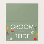 Fleur Fleur Fleur Fleur Fête Des Cartes De Table D (Outside Unfolded)