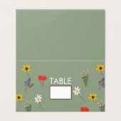 Fleur Fleur Fleur Fleur Fête Des Cartes De Table D (Outside Unfolded)