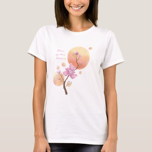 Fleur fleurie T-shirt mère Jour (Devant)