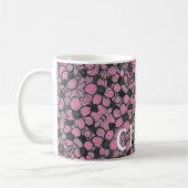 Fleur Floral Conception Mug personnalisée (Gauche)