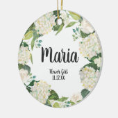 Fleur florale Ornement de Noël Fille (Gauche)