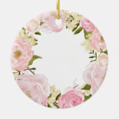 Fleur florale Ornement de Noël Fille (Dos)