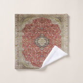 Fleur florale rouge perse turkish motif élégant (Gant de toilette)