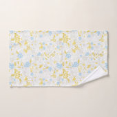 Fleur florale turquoise Motif sans couture (Serviette à main)