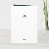 Fleur folklorique Carte de voeux Anniversaire (Dos)