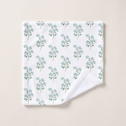 Fleur Forget-Me-Not Prépa pour Dortoir ou Pendaiso (Gant de toilette)