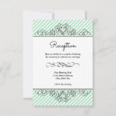 Fleur formelle de menthe - Invitation de réception (Devant)