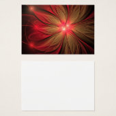 Fleur fractale de fansy rouge (Devant & derrière)