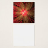 Fleur fractale de fansy rouge (Devant & derrière)