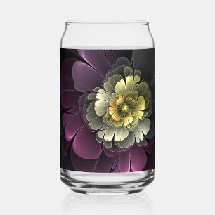 Fleur fractale grise de pourpre moderne abstraite