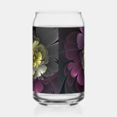 Fleur fractale grise de pourpre moderne abstraite (Droite)