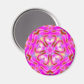Fleur fractale Mandala Sacred Geometry Magnet (Recto/Verso)
