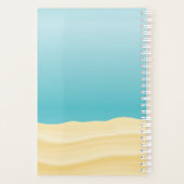 Fleur Frangipani blanche sur le bleu Nom personnal (Dos)