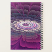 Fleur frappante abstraite fractale couleur rose (Dos)