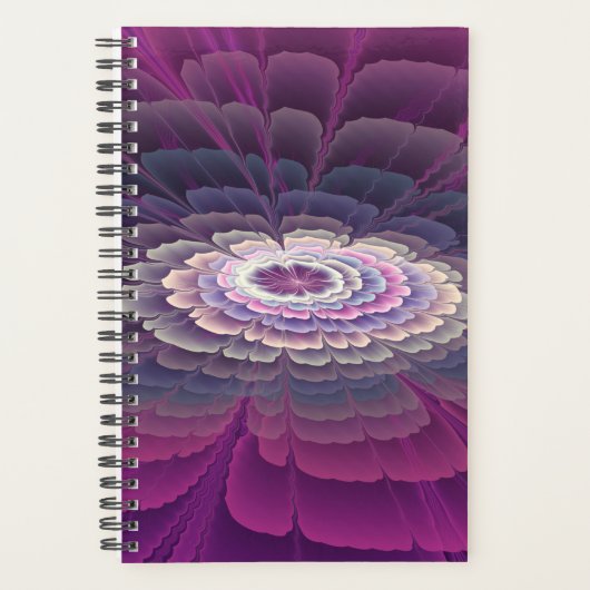 Fleur frappante abstraite fractale couleur rose (Devant)