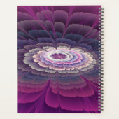 Fleur frappante abstraite fractale couleur rose (Dos)