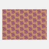 Fleur frénésie arty et papier d'emballage brillant (Devant 2)