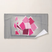 Fleur fuchsia Abstraite (Serviette à main)