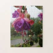 Fleur fuchsia rose créative photo puzzle (Vertical)