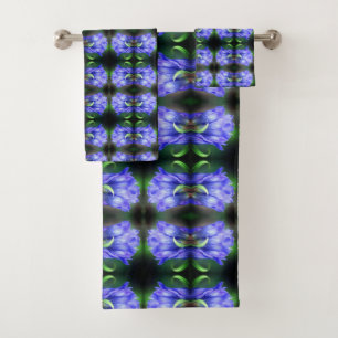Fleur Gentienne Bleue Art Abstrait
