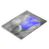Fleur Gentienne En Carnet Noir Et Blanc (Côté gauche)