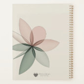 Fleur géométrique - Art de couverture moderne (Dos)