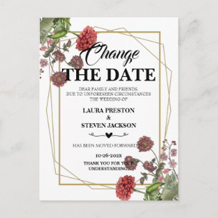 Fleur géométrique modifier la carte postale date