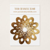 Fleur Gold Burst sur présentoir à boucles d'oreill (Devant)