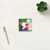 Fleur Hibiscus avec Tiger Longwing Post-It Notes (Bureau)