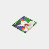 Fleur Hibiscus avec Tiger Longwing Post-It Notes (Incliné)
