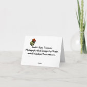 Fleur Hibiscus rose Merci personnalisé (Dos)