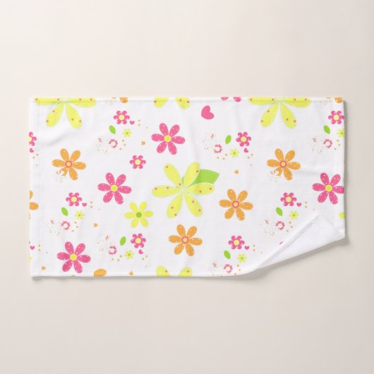 Fleur Hippy Style Daisées (Serviette à main)