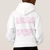 Fleur ILY - Nom personnalisé ASL Design (Dos)