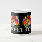 Fleur Image Thé sucré Nom du texte Spécialité Mug  (Devant)