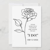 Fleur intemporelle unique avec code QR Carte de da (Devant)