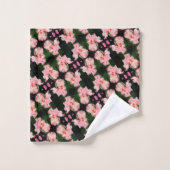 Fleur Iris Arborée Dans Chaque Motif Abstrait (Gant de toilette)
