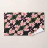 Fleur Iris Arborée Dans Chaque Motif Abstrait (Serviette à main)