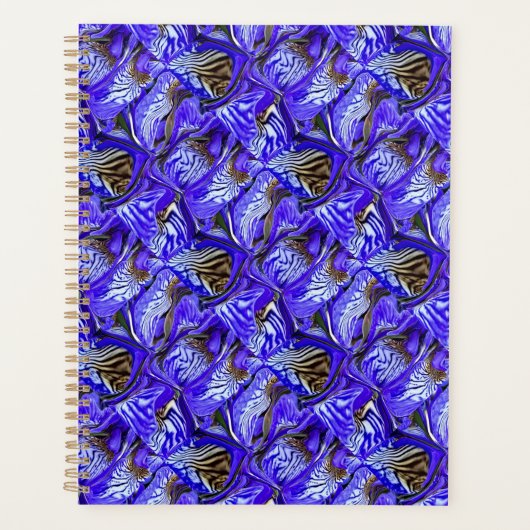 Fleur Iris Violet / Esthétique / Carrelé / (Devant)