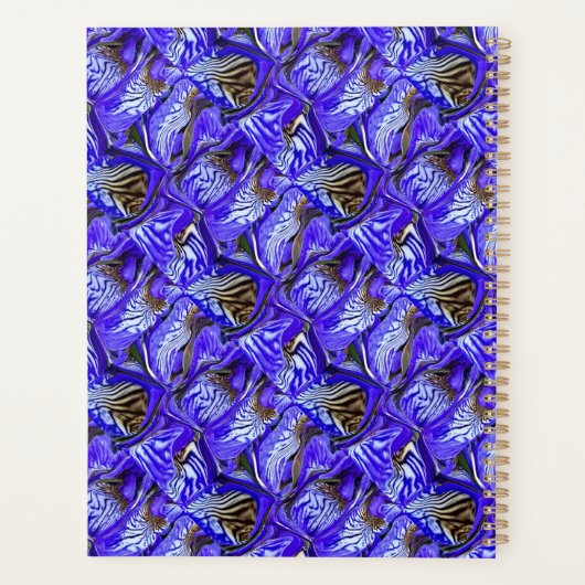 Fleur Iris Violet / Esthétique / Carrelé / (Dos)