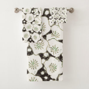 Fleur japonaise vintage 1902 : Fleur noire et blan