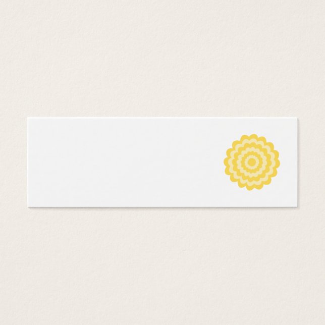 Fleur jaune. (Devant)
